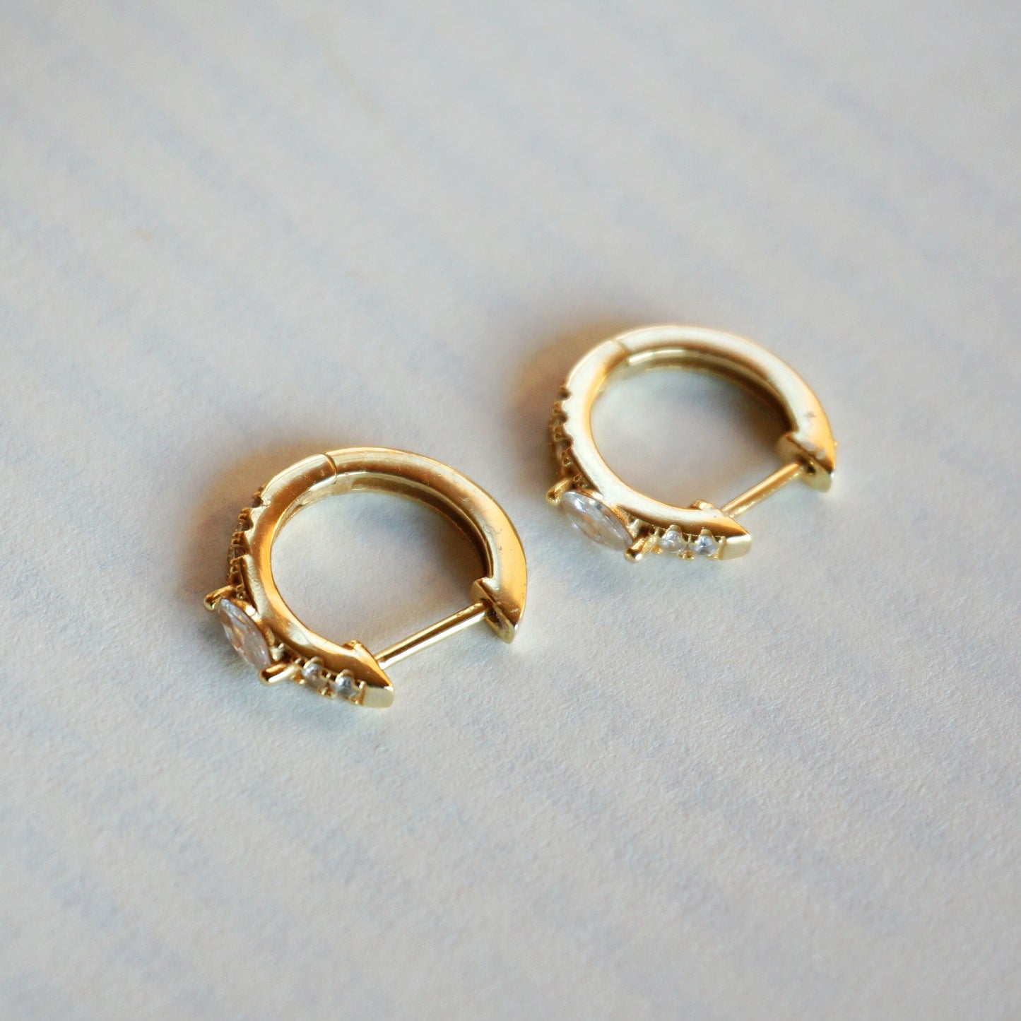 Ellie Gold Huggie Earrings