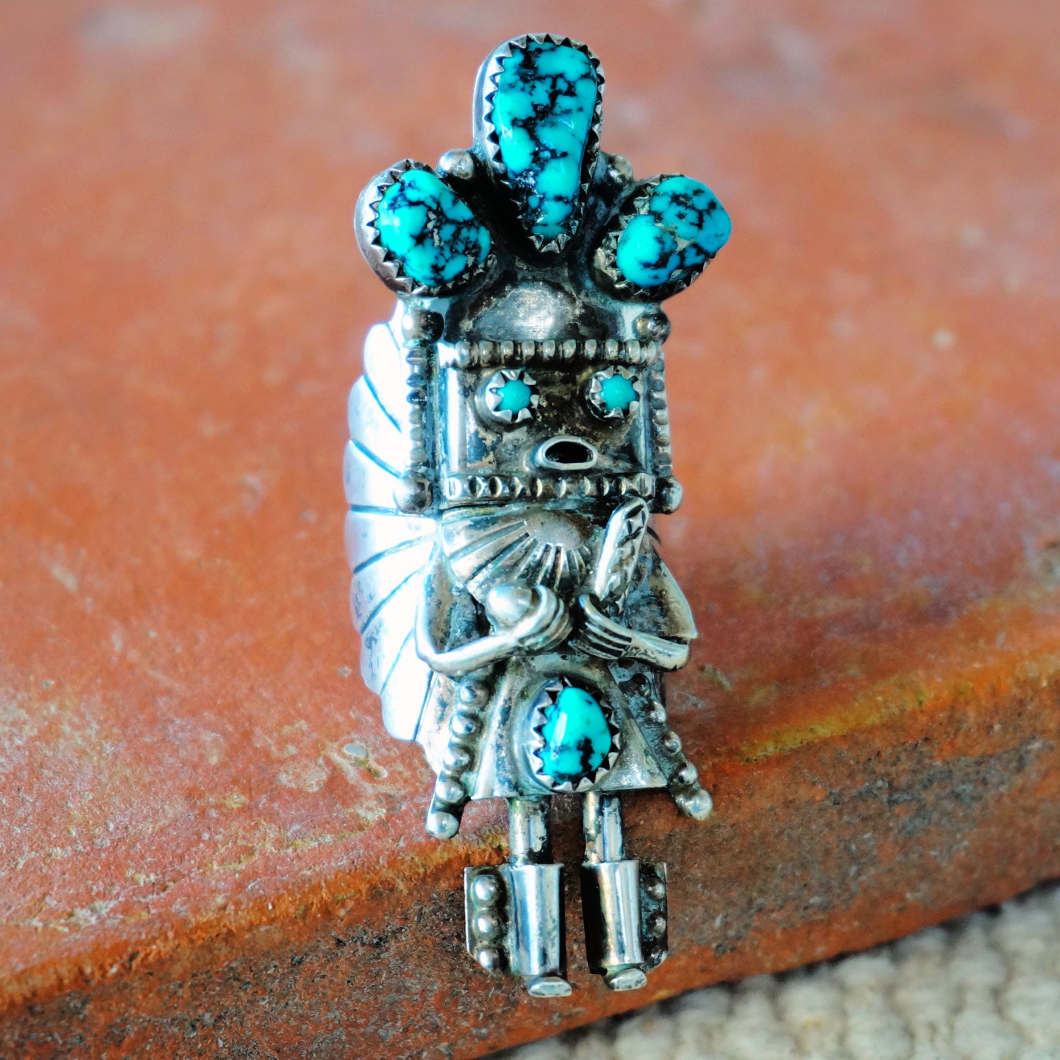 Antique Kachina Doll Ring – SOWELL JEWELRY - Main Image