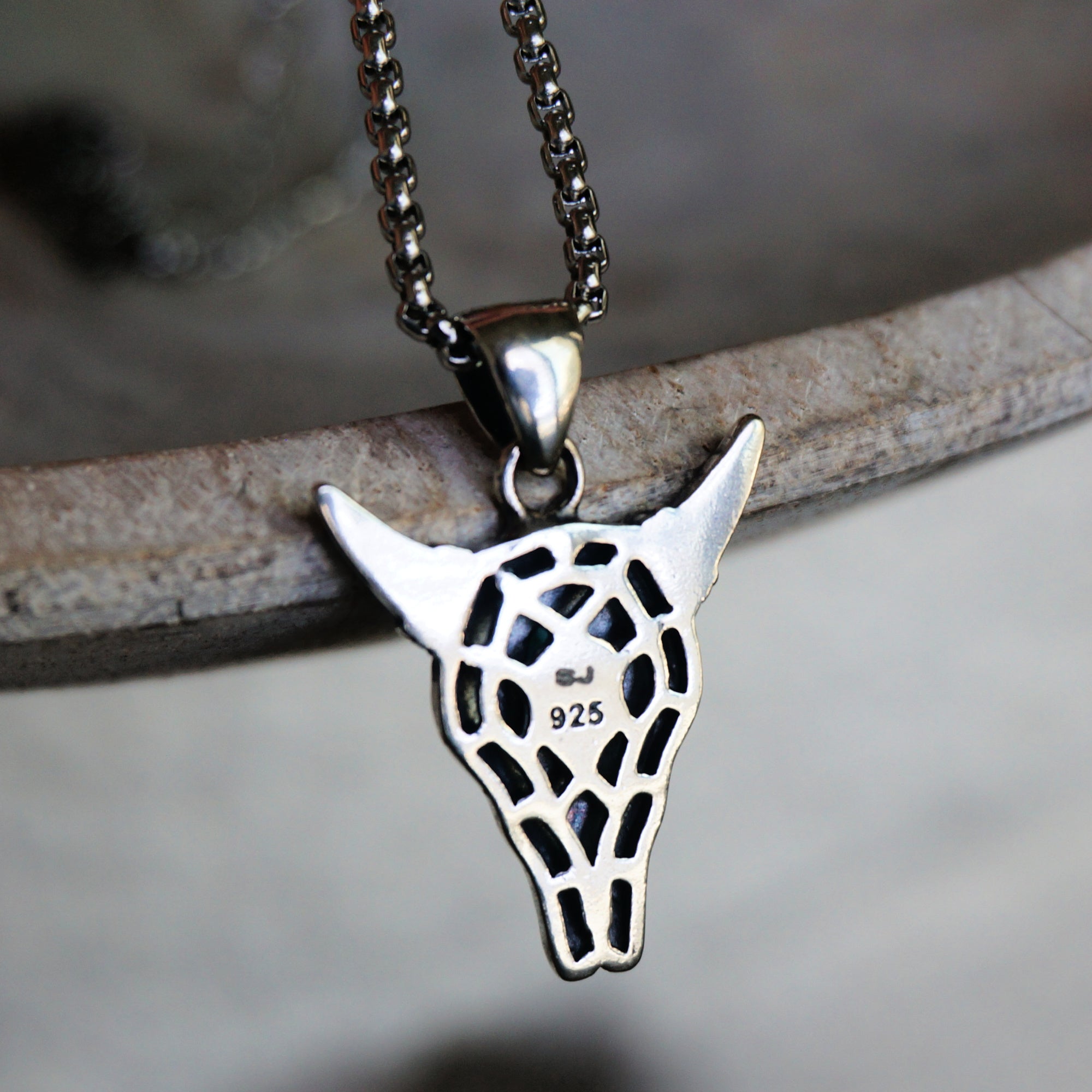 925 Collana IN Argento Sterling & 800 Ciondolo / Segno