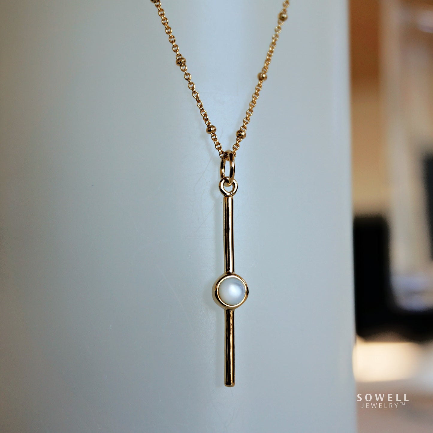 18K Gold Quana Necklace - Mother Of Pearl