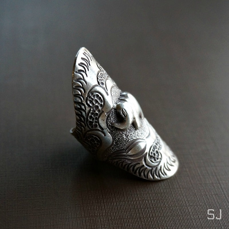 Aat Silver Elephant Ring - SOWELL JEWELRY