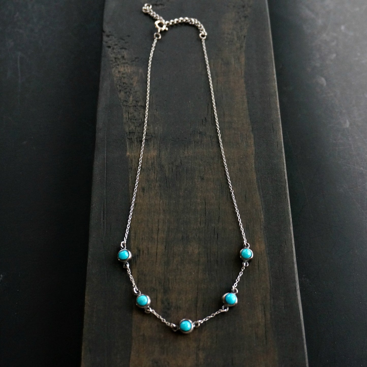 5 Stone Turquoise Necklace - SOWELL JEWELRY