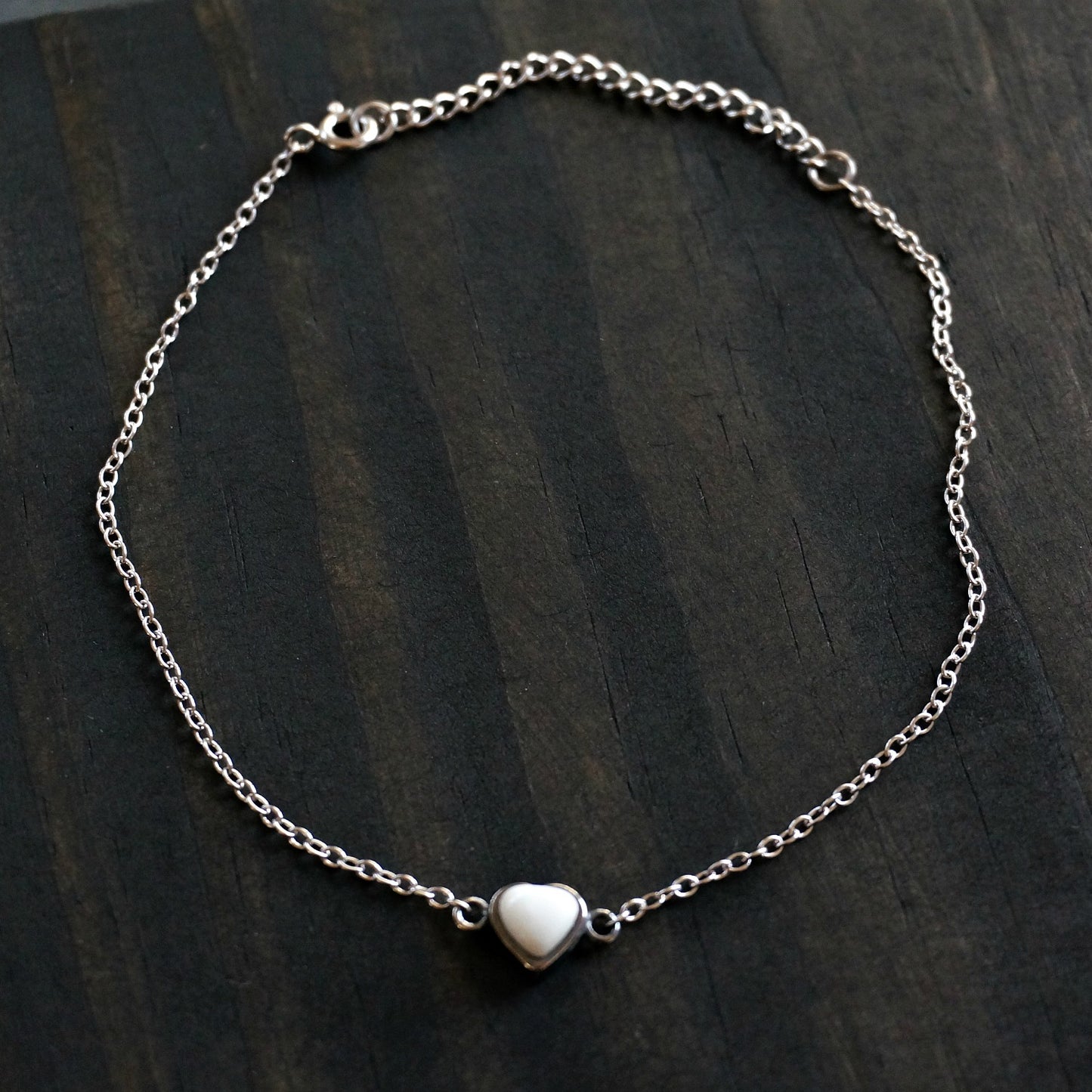 Turquoise Heart Anklet - SOWELL JEWELRY