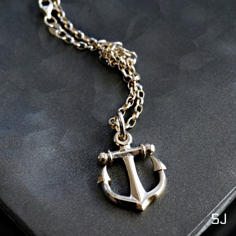 Silver Anchor Pendant - SOWELL JEWELRY