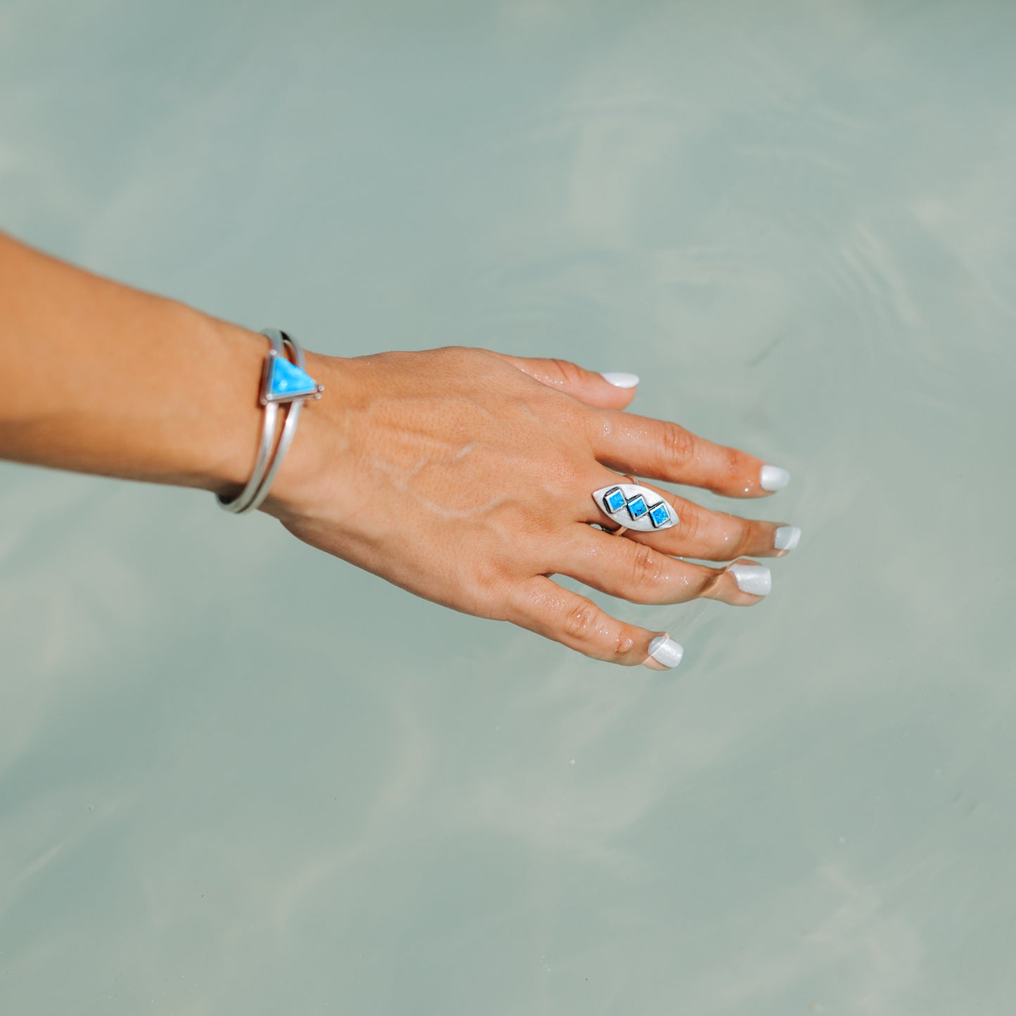 Hanale Turquoise Cuff Bracelet - SOWELL JEWELRY