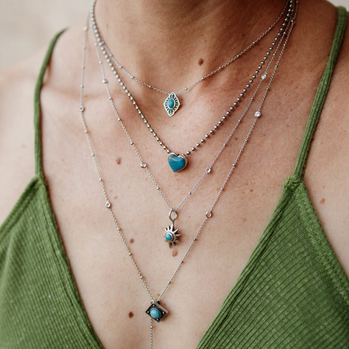 Turquoise Heart Necklace