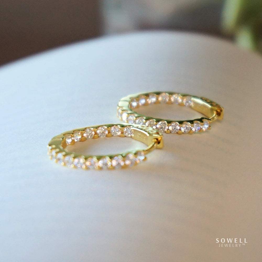 Evelyn Gold Hoop Earrings