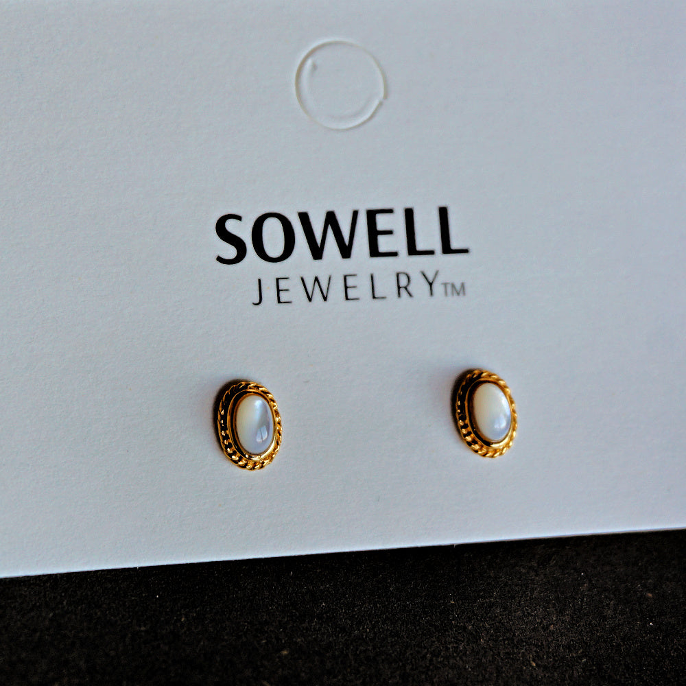 Fala 18k Gold Earrings - MOP
