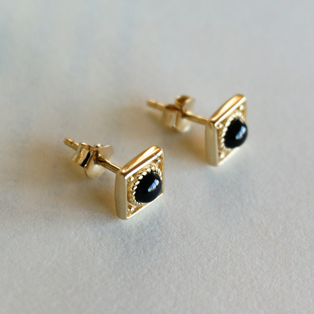 
                  
                    Catalina 18k Gold Earrings - Onyx
                  
                