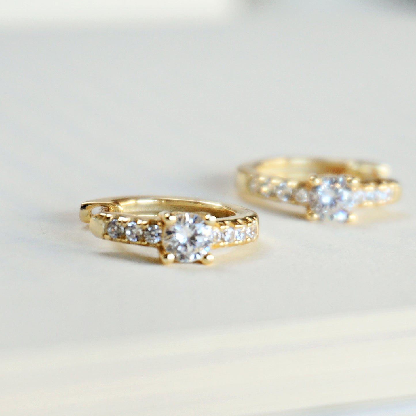 Aly Gold Huggie Earrings