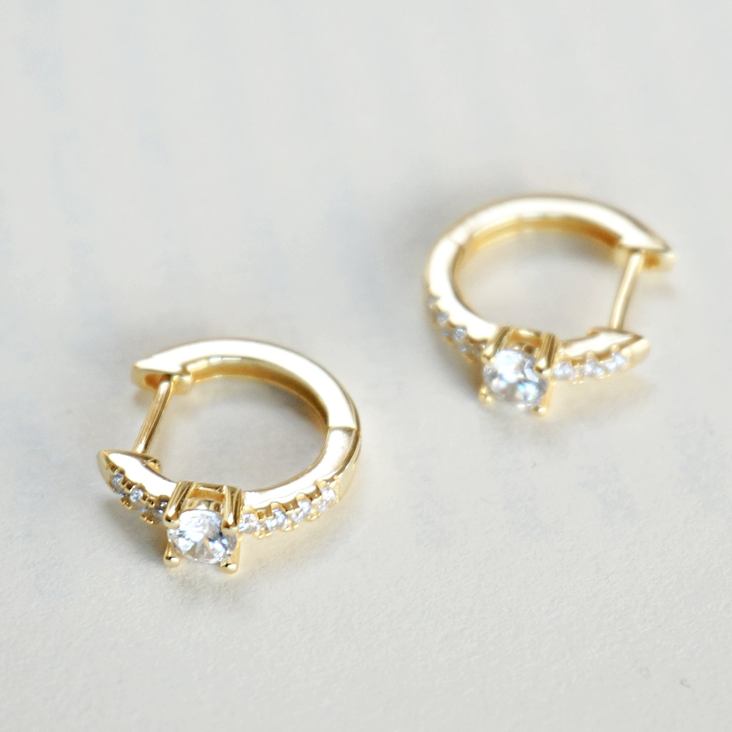 Aly Gold Huggie Earrings