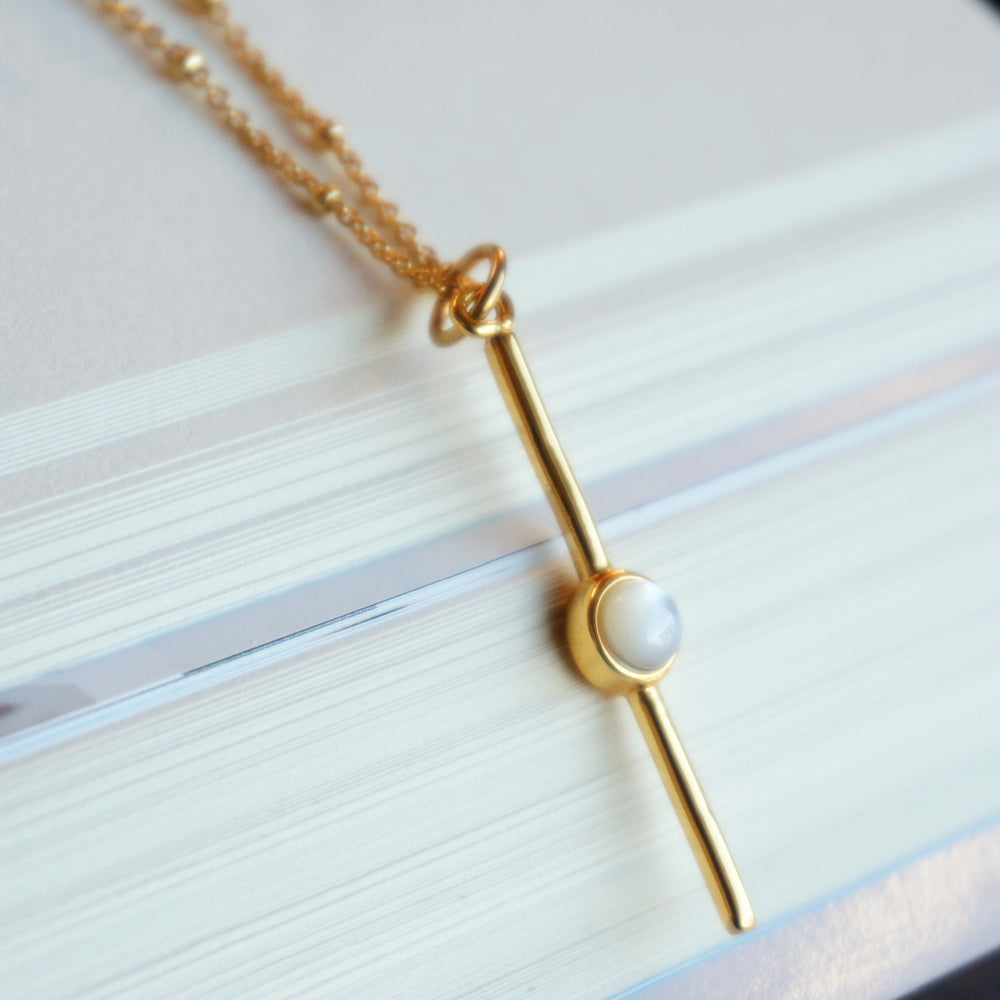 18K Gold Quana Necklace - Mother Of Pearl