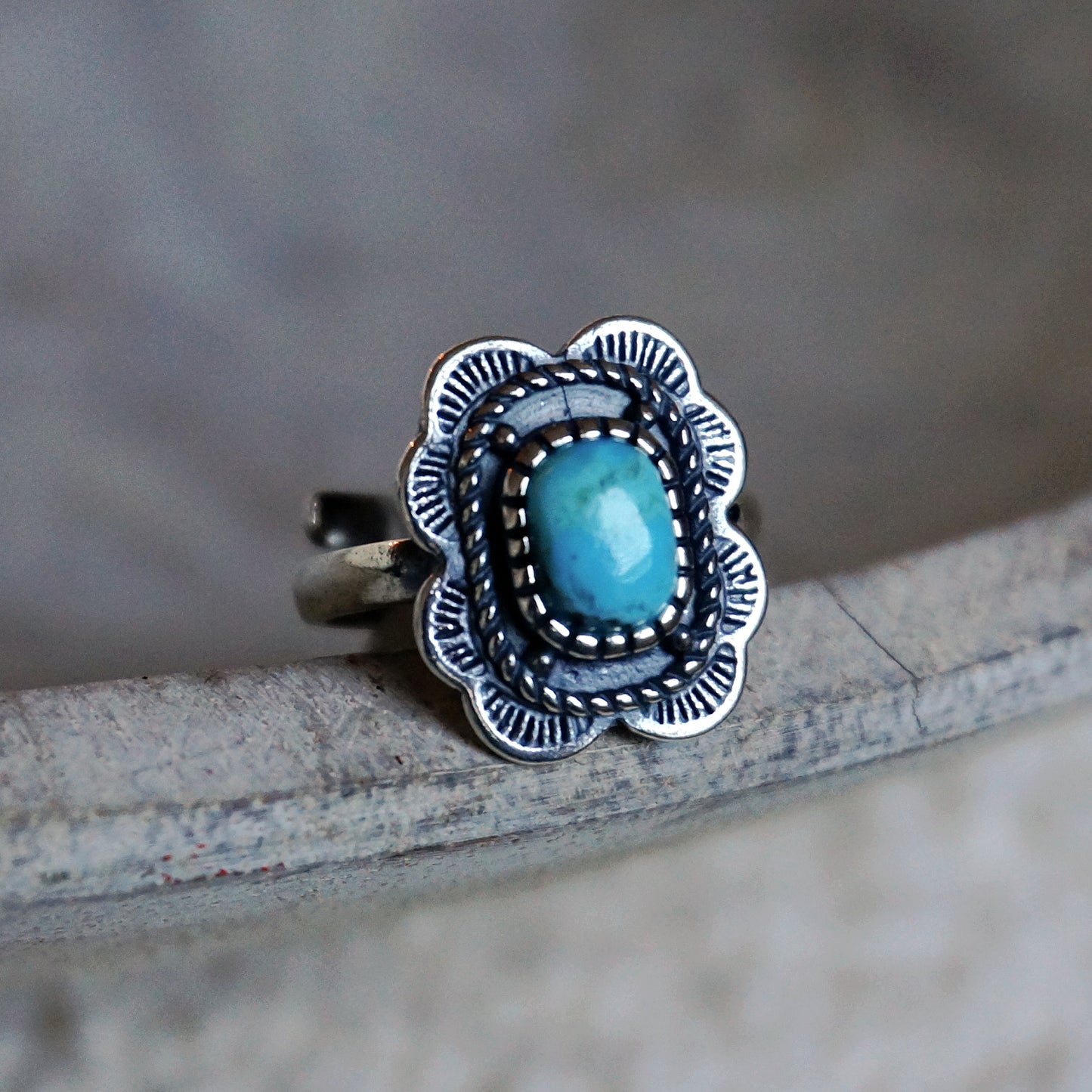 Asia Turquoise Solitaire Ring - SOWELL JEWELRY