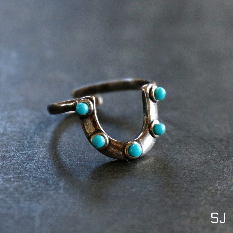 
                  
                    Horseshoe Turquoise Ring - SOWELL JEWELRY
                  
                
