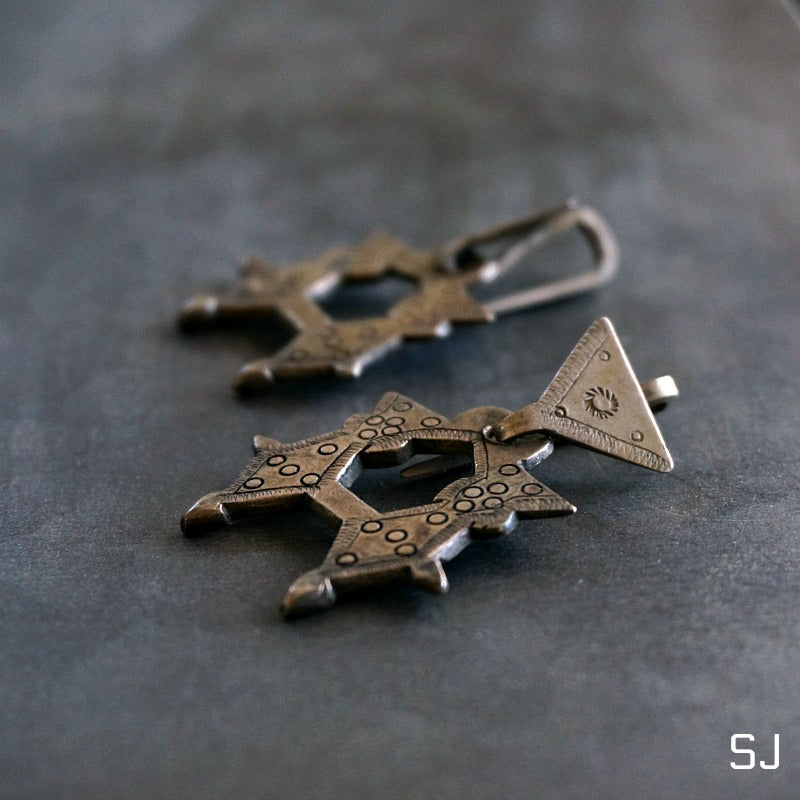 
                  
                    Zoya African Tuareg Dangle Earrings - SOWELL JEWELRY
                  
                