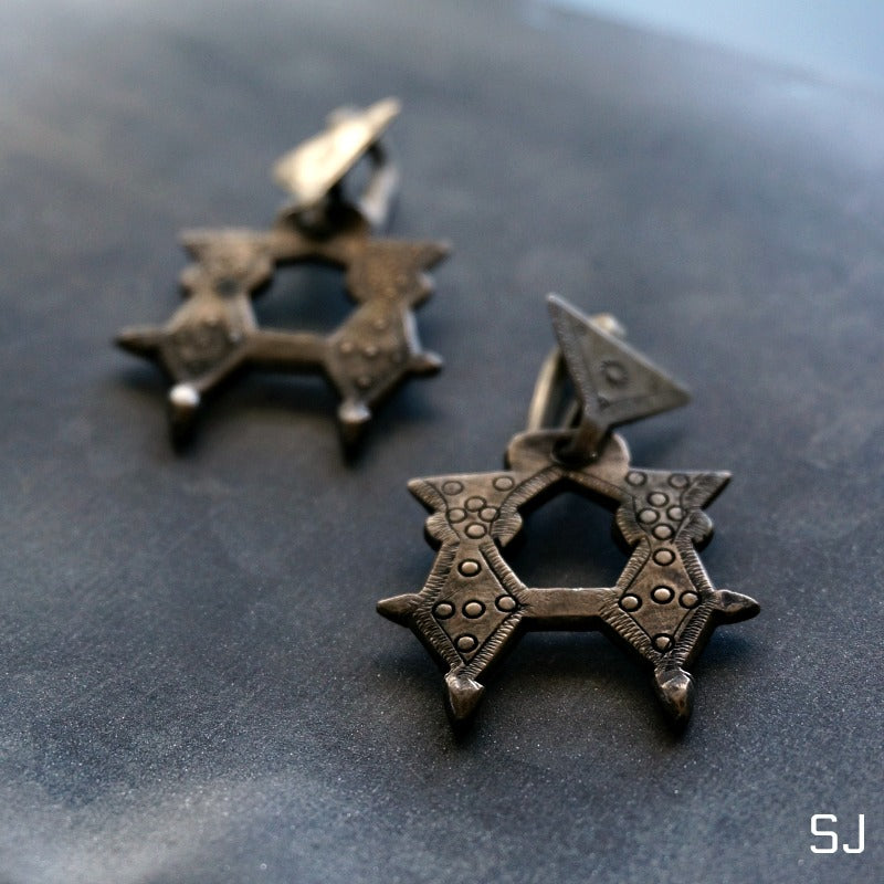 
                  
                    Zoya African Tuareg Dangle Earrings - SOWELL JEWELRY
                  
                