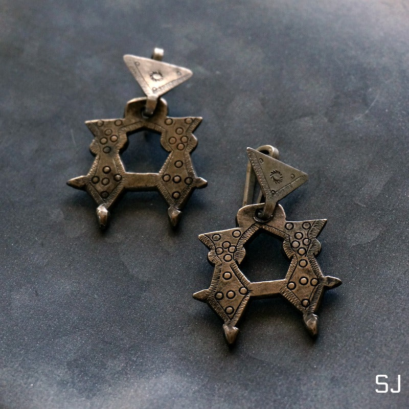 
                  
                    Zoya African Tuareg Dangle Earrings - SOWELL JEWELRY
                  
                