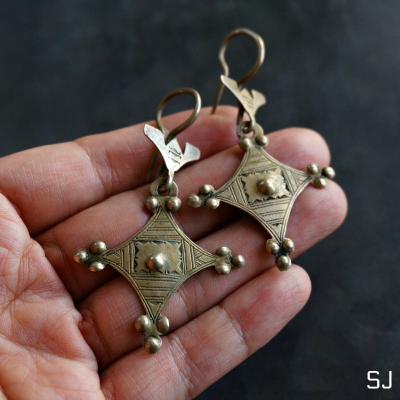
                  
                    Ode African Tuareg Dangle Earrings - SOWELL JEWELRY
                  
                