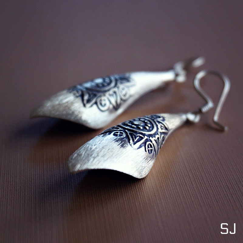 
                  
                    Buribun Silver Earrings - SOWELL JEWELRY
                  
                