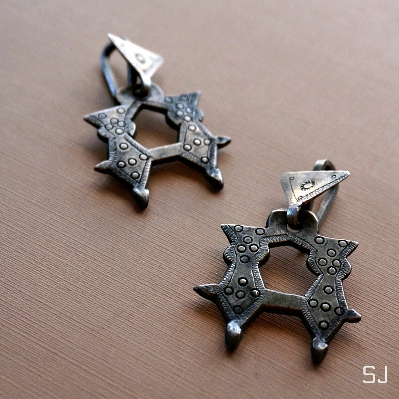 
                  
                    Zoya African Tuareg Dangle Earrings - SOWELL JEWELRY
                  
                