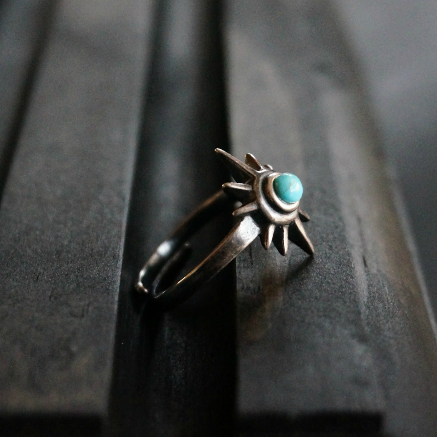 Star Turquoise Ring | Genuine Turquoise Sterling Silver | Sowell