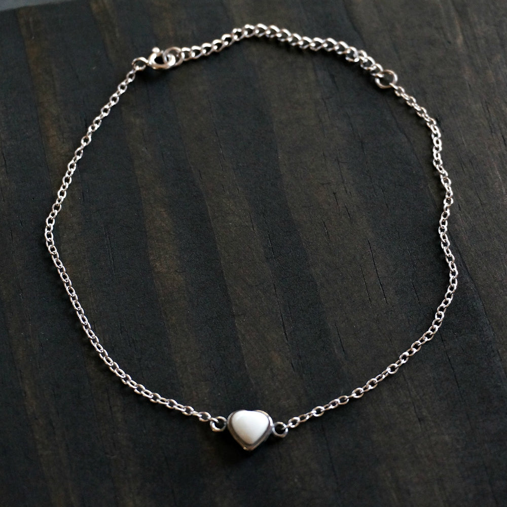 
                  
                    Turquoise Heart Anklet - SOWELL JEWELRY
                  
                