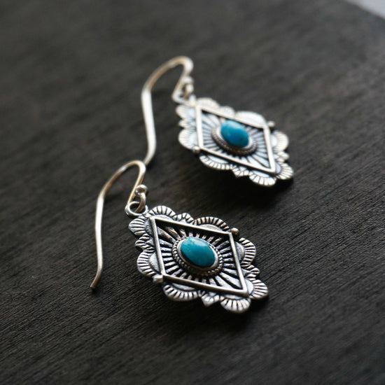 Leif Turquoise Earrings - SOWELL JEWELRY