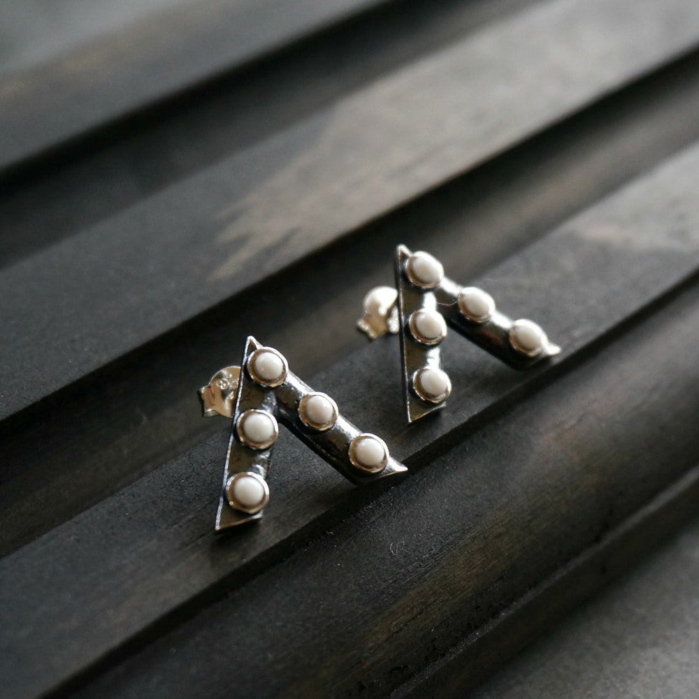 
                  
                    Jacy Stud Earrings - SOWELL JEWELRY
                  
                