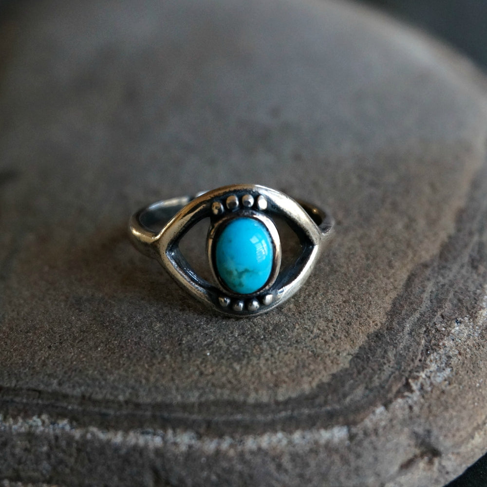 
                  
                    Evil Eye Turquoise Ring - SOWELL JEWELRY
                  
                