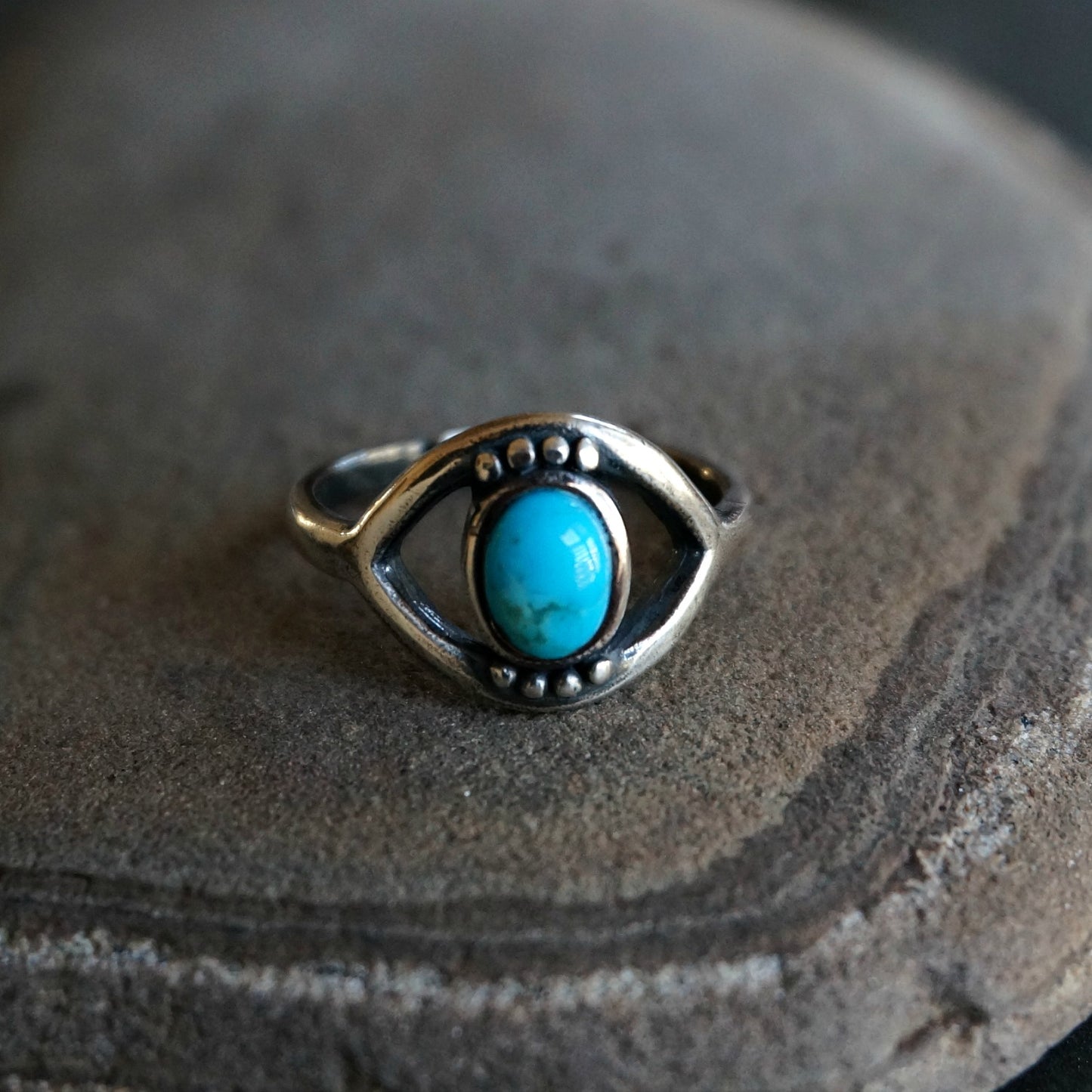 Evil Eye Turquoise Ring - SOWELL JEWELRY