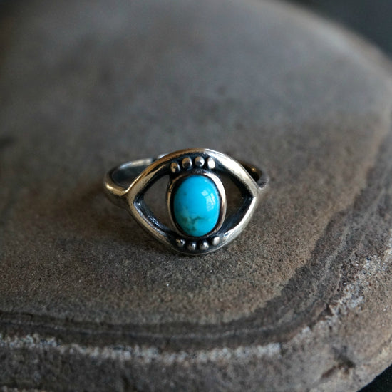 Evil Eye Turquoise Ring - SOWELL JEWELRY