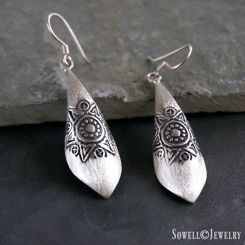 Buribun Silver Earrings – SOWELL JEWELRY