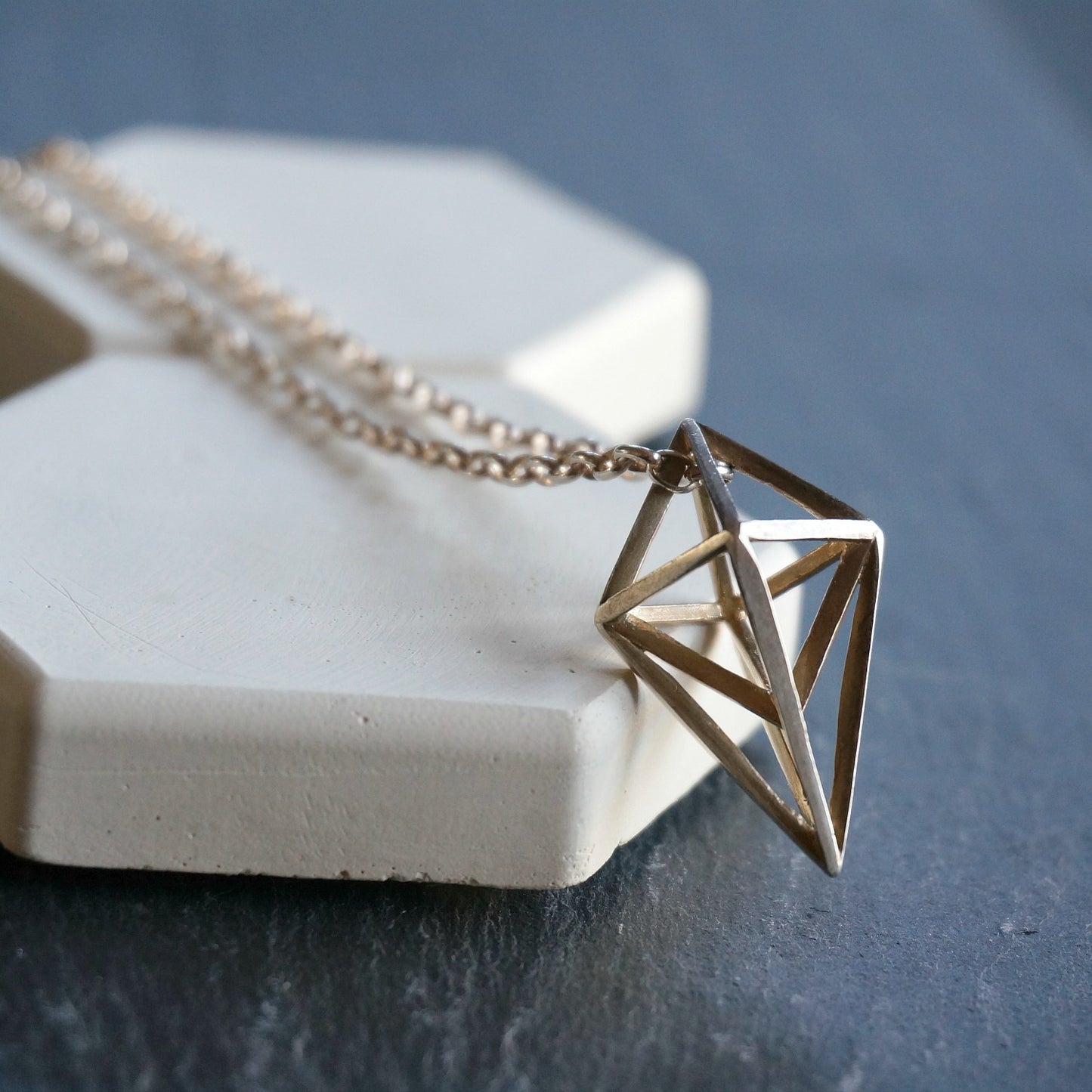 Rhombus Silver Pendant - SOWELL JEWELRY