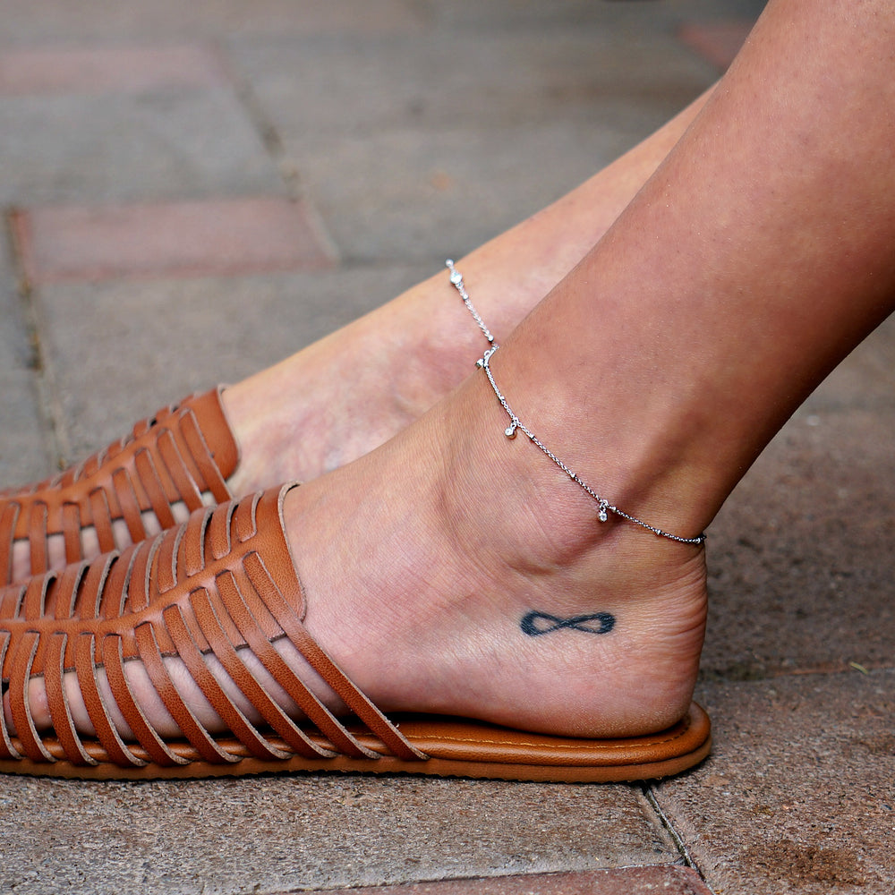 
                  
                    Emma 3 Stone CZ Anklet - SOWELL JEWELRY
                  
                