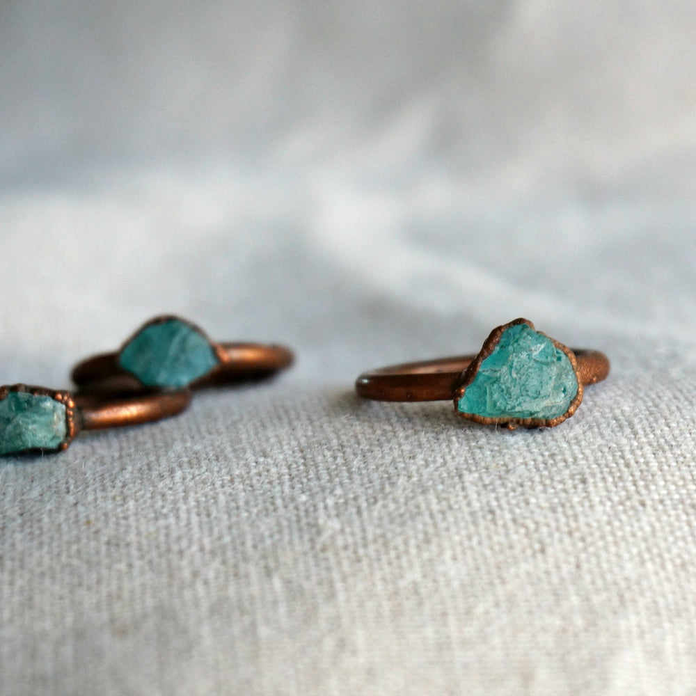 
                  
                    Raw Apatite Ring - SOWELL JEWELRY
                  
                