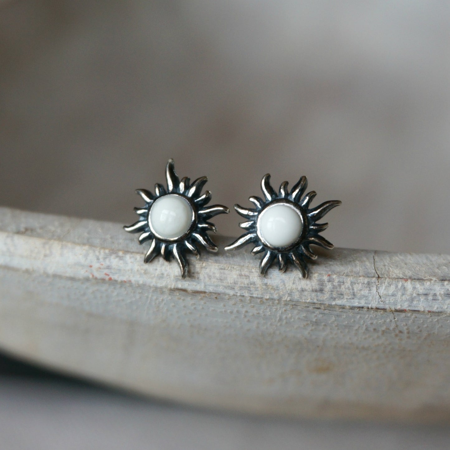 Sunburst Turquoise Earrings - SOWELL JEWELRY