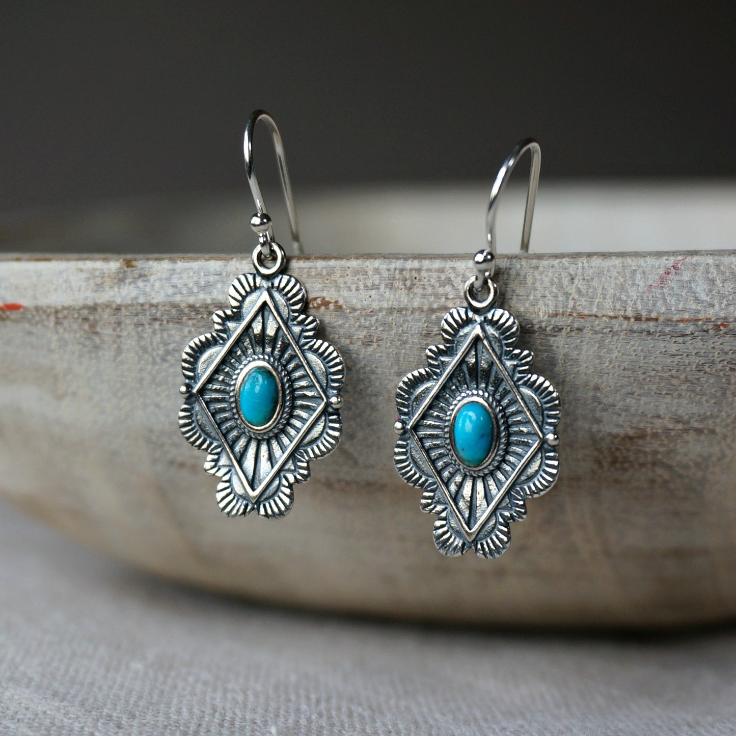 Leif Turquoise Earrings - SOWELL JEWELRY