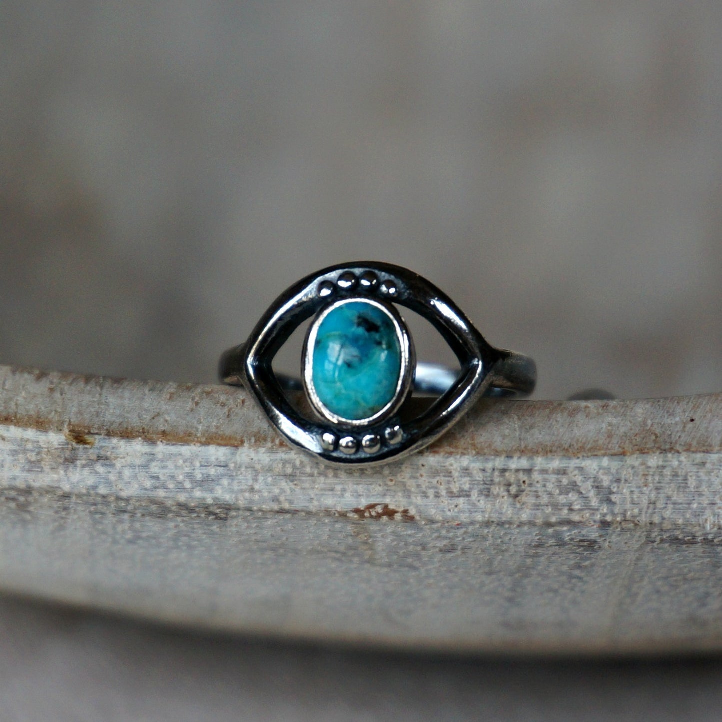 Evil Eye Turquoise Ring - SOWELL JEWELRY