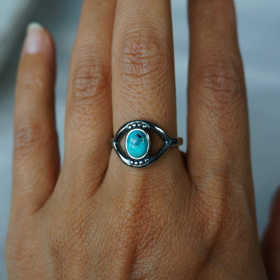 Evil Eye Turquoise Ring - SOWELL JEWELRY