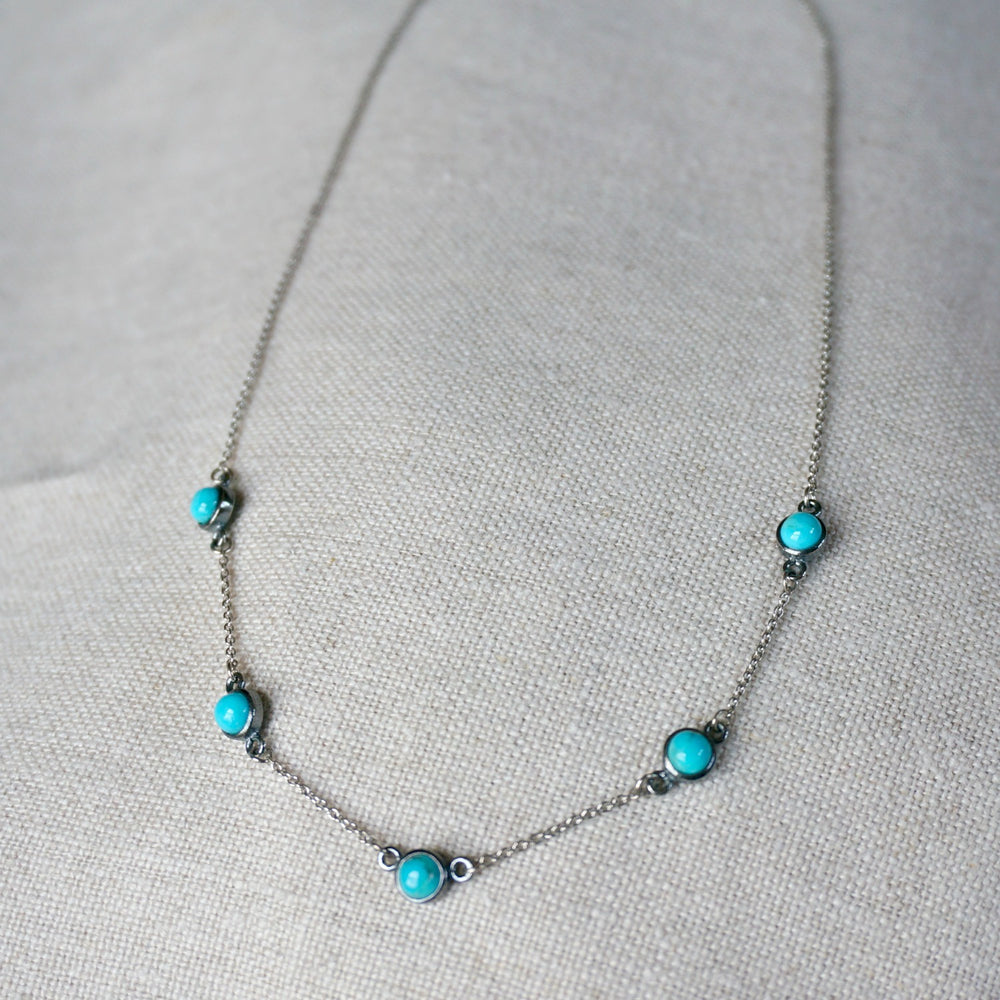
                  
                    5 Stone Turquoise Necklace - SOWELL JEWELRY
                  
                