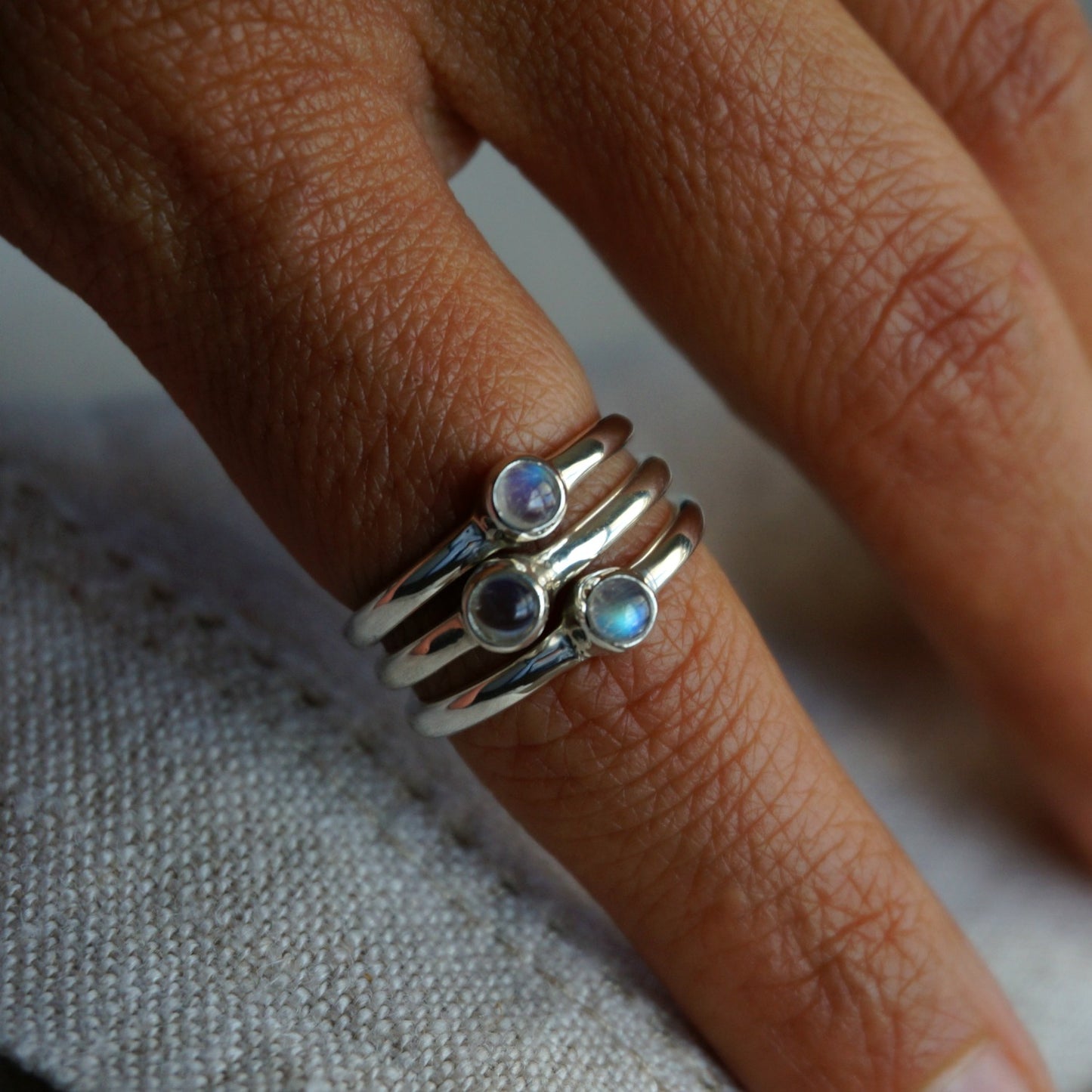 Moonstone Minimalist Ring - SOWELL JEWELRY