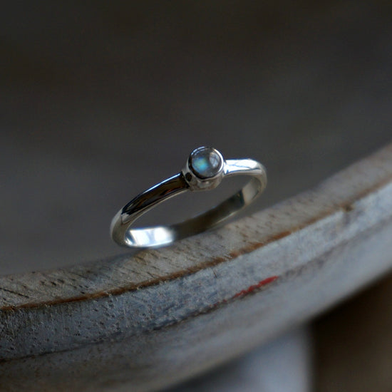 Moonstone Minimalist Ring - SOWELL JEWELRY