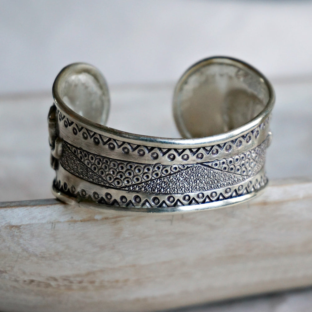
                  
                    Elephant Silver Cuff Bracelet - SOWELL JEWELRY
                  
                