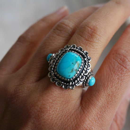 Load image into Gallery viewer, Rayna Turquoise Ring - SOWELL JEWELRY
