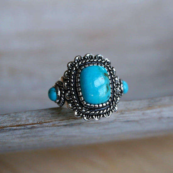 Rayna Turquoise Ring - SOWELL JEWELRY