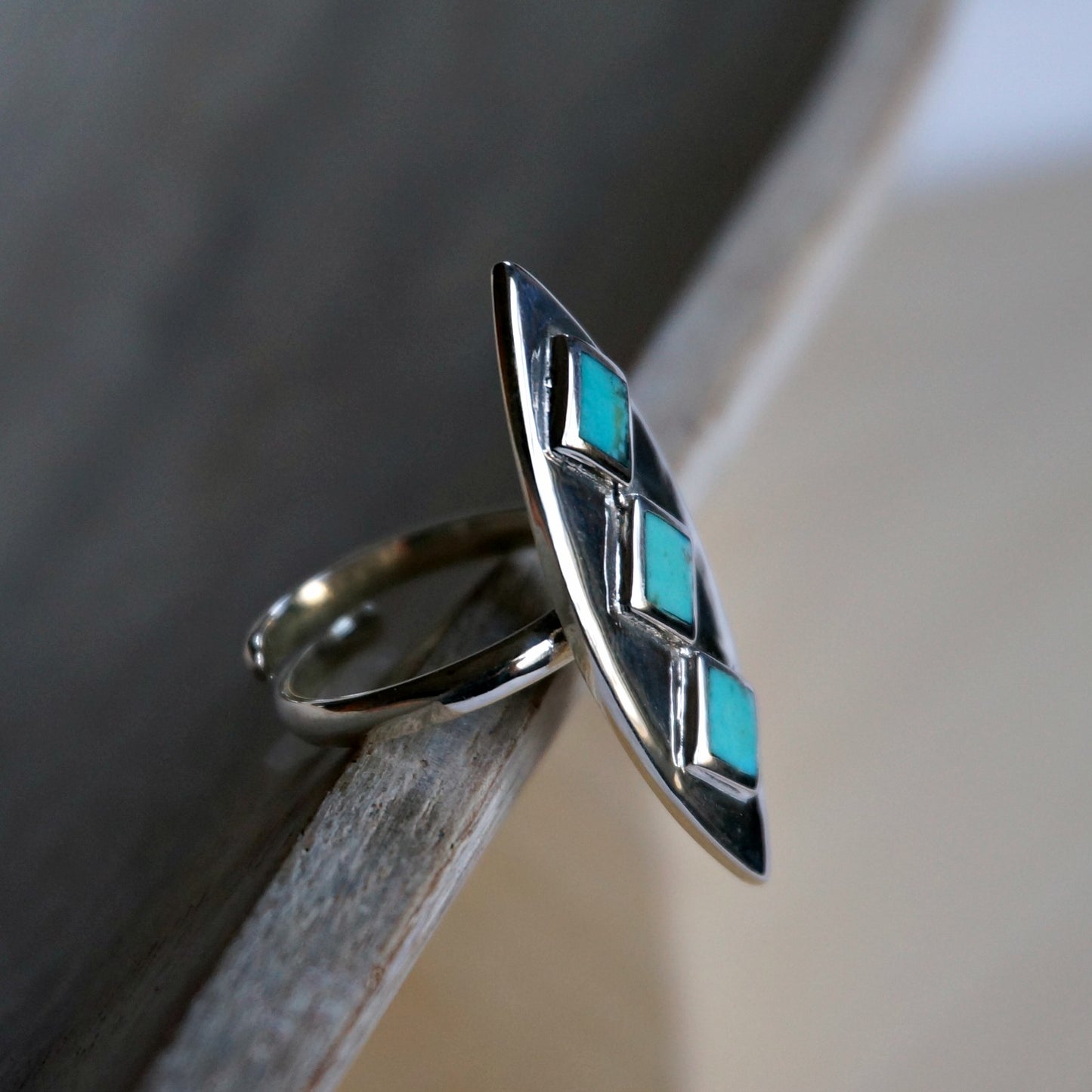 Load image into Gallery viewer, Naila Turquoise Ring - SOWELL JEWELRY

