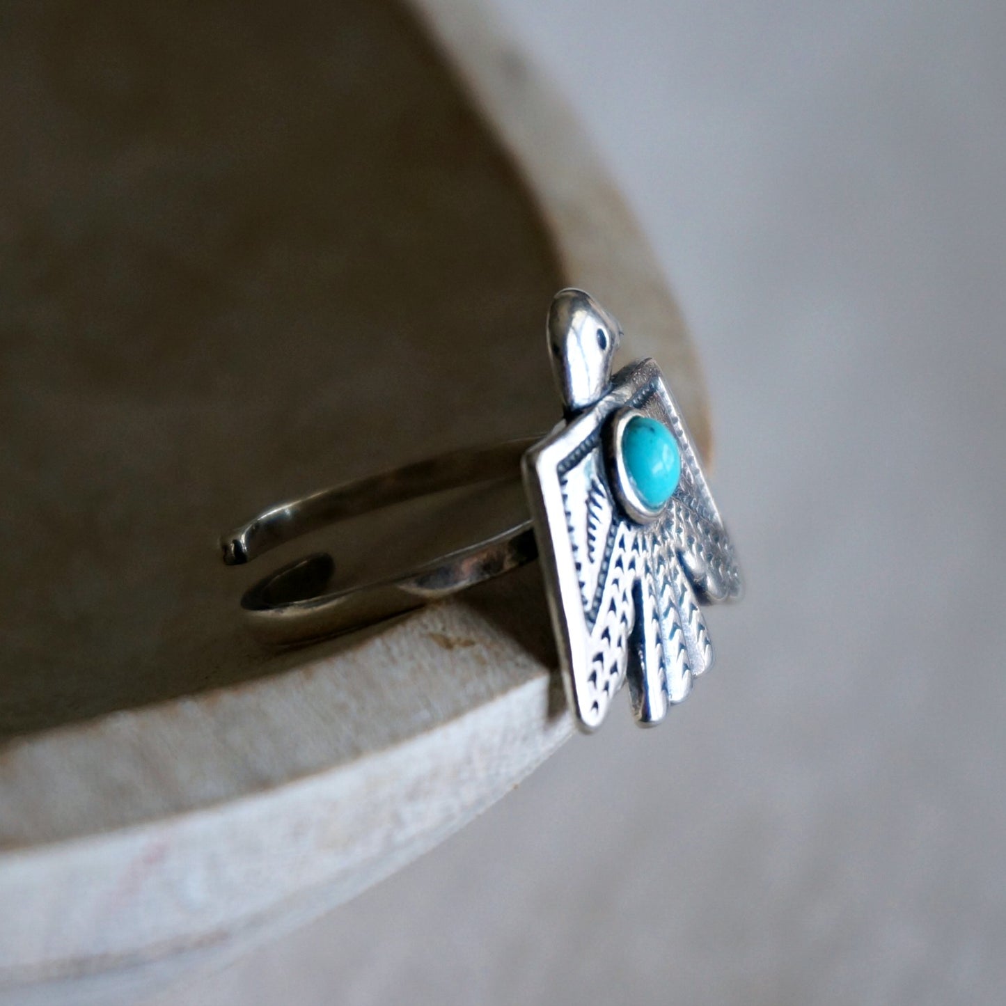 Thunderbird Turquoise Ring - SOWELL JEWELRY