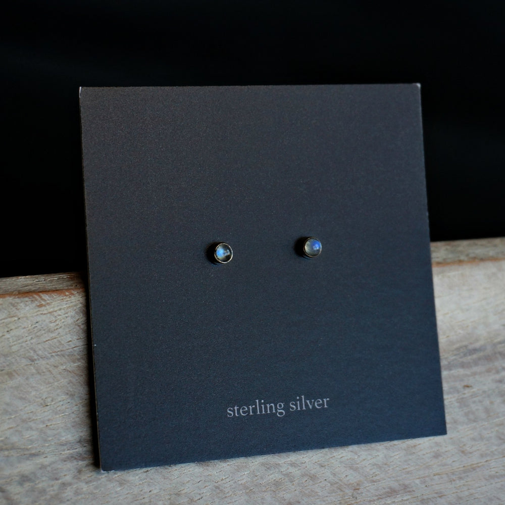 
                  
                    Moonstone Minimalist Earrings - SOWELL JEWELRY
                  
                