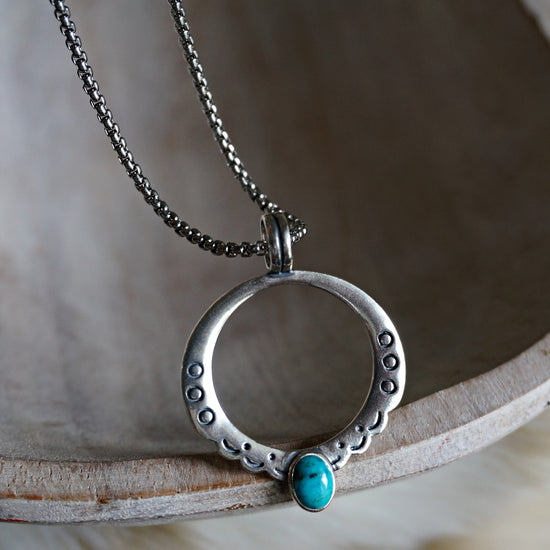 Moongate Turquoise Necklace - SOWELL JEWELRY