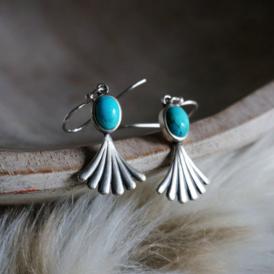 Prayer Turquoise Earrings - SOWELL JEWELRY